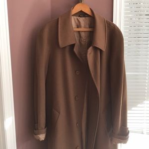 Vintage Brown Wool & Cashmere Coat